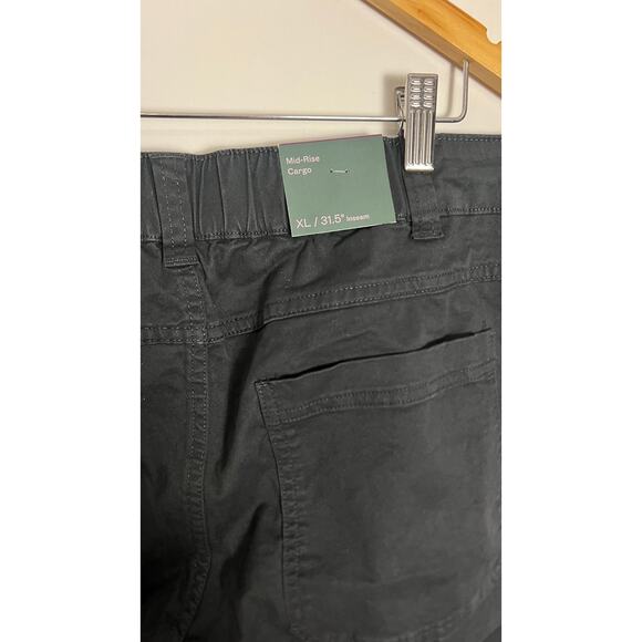 Black Wide-Leg Utility Cargo Pants Wild Fable Size XL - Picture 7 of 8
